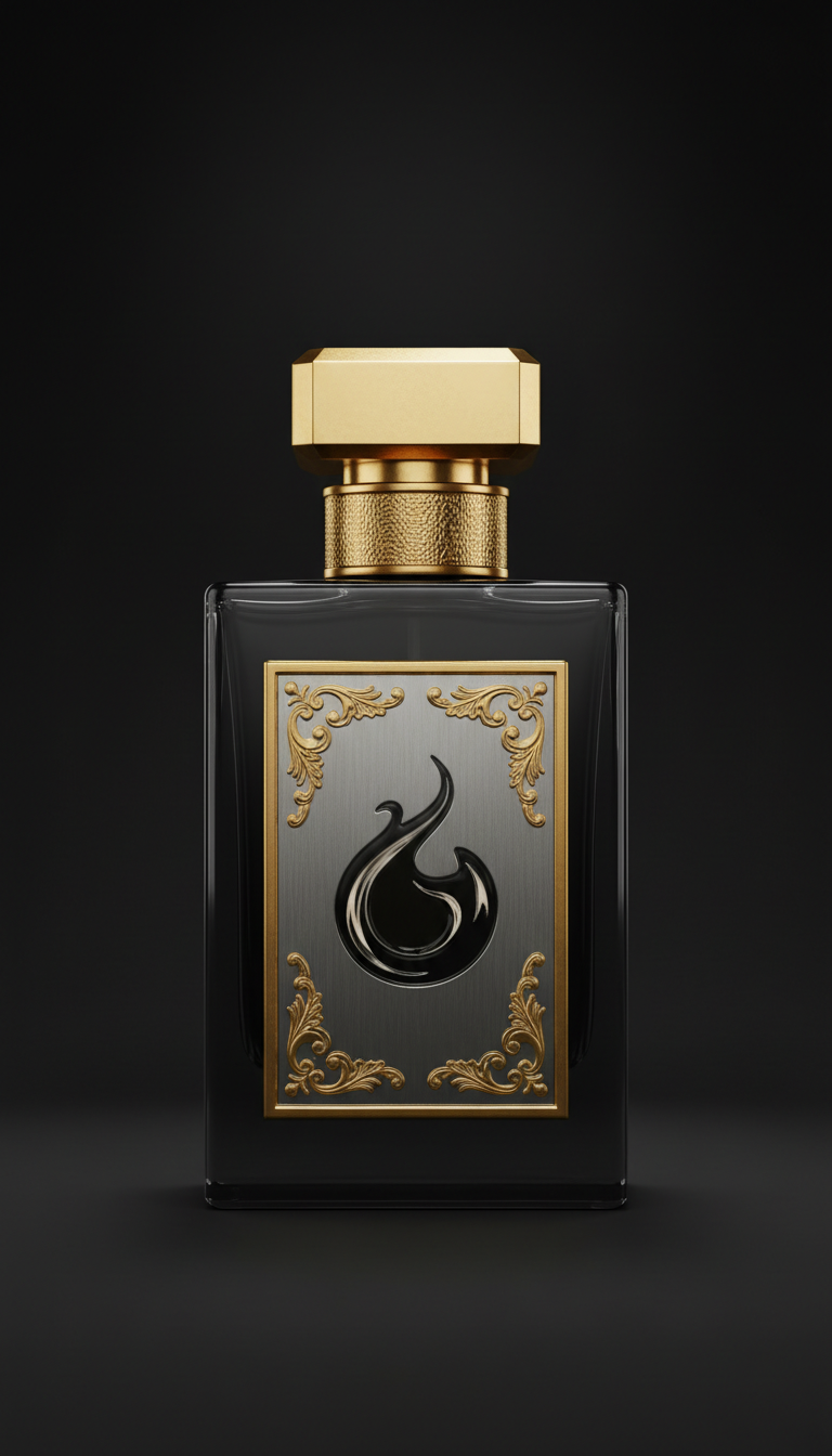 Extrait de parfum matte black glass