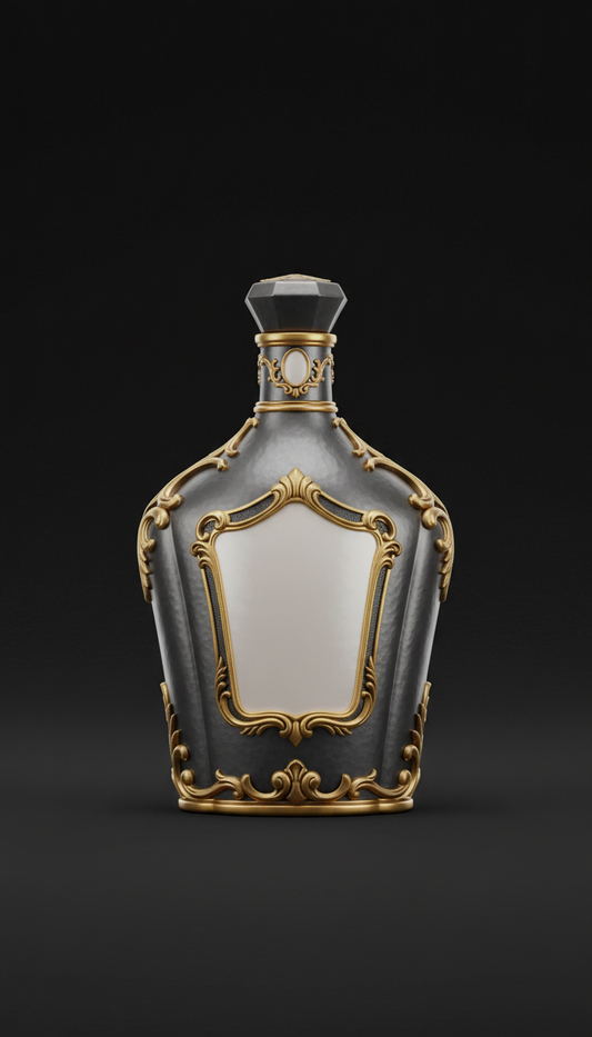 Smoked pewter collector’s edition bottle