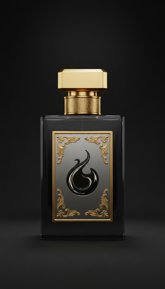 Extrait de parfum matte black glass
